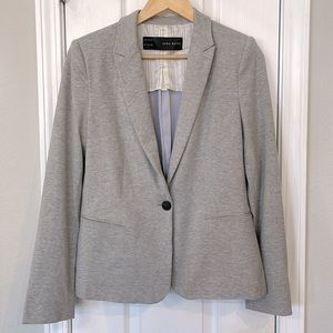 Zara Basic Grey Casual Blazer Size L